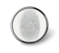 Spilla minimalista con impronta digitale, linee semplici e astratte, rotonda, per uomo e donna, accessorio di moda per colletto, giacca, zaino e altri abiti.