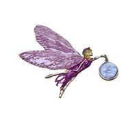 Spilla mistica a forma di angelo con ala che cambia colore, stile retrò, accessorio per abiti eleganti, spilla a forma di alata, Misura unica, come descritto