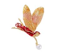 Spilla mistica a forma di angelo con ala che cambia colore, stile retrò, accessorio per abiti eleganti, spilla a forma di alata, Misura unica, come descritto
