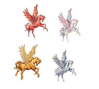 Spilla moderna a 4 pezzi con distintivo volante disponibile con grande accento ad ala versatile accessorio di abbigliamento gioielli regalo spilla, Taglia unica, come descritto