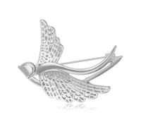 Spilla moderna rondini elegante in lega smaltata, comoda da indossare, idea regalo per lui, bicolore disponibile, elegante spilla per petto, Einheitsgröße, come descritto