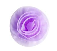 Spilla multifunzionale a forma di fiore oversize in poliestere per aggiungere un tocco di raffinatezza a qualsiasi impostazione spilla grande, Misura unica, come descritto