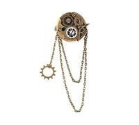 Spilla Multifunzione con Nappe per Capelli, Orologio Steampunk Lolita, Ingranaggio, per Abito