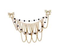 Spilla multistrato in lega di zinco per donne e ragazze, decorazione per camicia, collare, spilla per feste di gala, feste, strass, per feste, One Size, come descritto