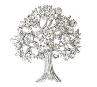 Spilla multiuso con alberi della vita, elegante spilla con chiusura a forma di alberi della vita, per abbellire abiti e maglioni, Misura unica, come descritto