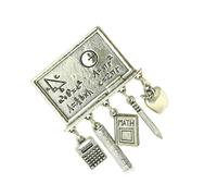 Spilla multiuso con design a bussola, può servire come accessorio elegante o ornamento da scrivania ideale per studenti con bussole, One Size, come descritto