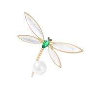 Spilla multiuso divertente e sofisticata a forma di libellula, dal design elegante, accessorio portatile alla moda per artisti e abbigliamento quotidiano, accessori per feste, One Size, come descritto