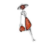 Spilla multiuso divertente sofisticata che cammina ragazza dal design elegante, accessorio portatile alla moda per artisti abiti quotidiani design unico spilla