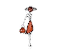 Spilla multiuso divertente sofisticata che cammina ragazza dal design elegante, accessorio portatile alla moda per artisti abiti quotidiani gioielli in lega, One Size, come descritto