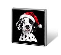 Spilla natalizia con simpatico cane dalmata, 0,7" in metallo, decorazione per gioielli, vestiti, cravatte, zaini, accessori