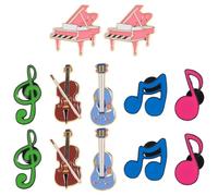 Spilla Nota Musicale 12 Pezzi in Lega, Badge Creativo per Musica
