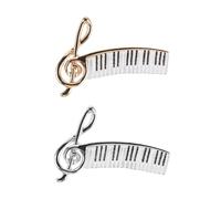Spilla Nota Musicale Piano 2 Pezzi in Lega, Gioiello Donna