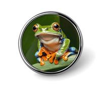 Spilla novità a forma di rana dell'albero della pace, spilla da bavero, spilla, distintivo, cravatta, gioielli, decorazioni per cappelli, giacche e camicie