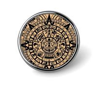 Spilla novità calendario azteco Maya spilla da bavero spilla distintivo cravatta gioielli decorazione per cappelli giacche camicie