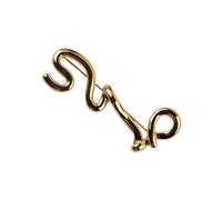 Spilla ornamentale dal design unico a forma di lettera per personalizzare le feste o gli abiti quotidiani, realizzata a lungo in lega, spilla in metallo alla moda
