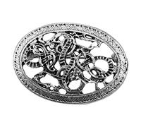 Spilla ovale con simbolo dello scudo vichingo norreno medievale celtico, spilla 1, stile 2, Style 3, Plastica, come descrizione