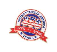 Spilla patriottica Eagled per commemorare il 25° anniversario del Giorno dell'Indipendenza, distintivo patriottico per abbigliamento, spilla commemorativa armata, Einheitsgröße, come descritto