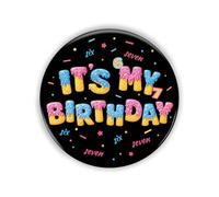 Spilla per 67° compleanno, divertente con scritta in lingua inglese "It's My Birthday", stile gelato, bomboniera e decorazione per vestiti, cappelli e zaini