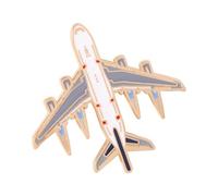 Spilla per aereo elettrolitico, spilla in metallo | Spilla portatile in metallo con 6 scelte colori vivaci, accessorio per aerei per giacche, borse e cappelli