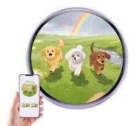 Spilla Per Badge Digitale Elettronico: Schermo Quadrato Da 2 Pollici, Lettore Multimediale Indossabile, Pendente Visivo Portatile | Fiera Professionale, Mostra Di Anime, Esposizione Sulla Porta Del Ne