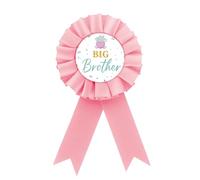 Spilla per badge in latta del Grande Fratello, bottone rosa e blu per il compleanno dei bambini, spilla per distintivo del Fratello Elefante, per feste di compleanno del ragazzo