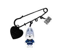 Spilla per bambini randagi "KARMA" spilla da balia SK-Z spilla da balia SK-ZOO acrilico a doppia faccia spilla soggiorno, Misura unica, Acrilico