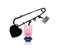 Spilla per bambini randagi "KARMA" spilla da balia SK-Z spilla da balia SK-ZOO acrilico a doppia faccia spilla soggiorno, Misura unica, Acrilico