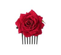 Spilla per capelli a forma di rosa 2 fermagli for capelli a forma di rosa in flanella doppia for donne e ragazze, fascia for a forcella, pettine a fiore(Color1)