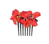 Spilla per capelli a forma di rosa 2 fermagli for capelli a forma di rosa in flanella doppia for donne e ragazze, fascia for a forcella, pettine a fiore(Color7)