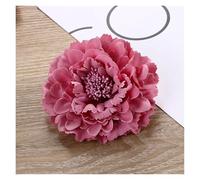 Spilla per capelli a forma di rosa 2 pezzi fai da te copricapo capelli for sposa matrimonio floccato panno rosso rosa fiore forcina for fermaglio for(B-purple)