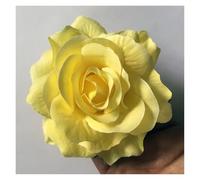 Spilla per capelli a forma di rosa 3 pezzi di rose artificiali, fermagli for capelli da sposa, spille for feste, for donna, copricapo(Light yellow)