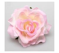 Spilla per capelli a forma di rosa 3 pezzi di rose artificiali, fermagli for capelli da sposa, spille for feste, for donna, copricapo(Light pink)