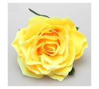 Spilla per capelli a forma di rosa 3 pezzi di rose artificiali, fermagli for capelli da sposa, spille for feste, for donna, copricapo(Yellow)