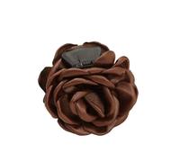 Spilla per capelli a forma di rosa 4 pezzi fermaglio for capelli a forma di bocciolo rosa in tessuto retrò marrone misto, for floreale, for for ragazze e donne