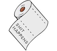 Spilla per Carta igienica Distintivo in Metallo Parole Divertenti Lettere Spilla Borsa per Vestiti Bigiotteria Convenient Handled