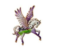 Spilla per cavallo volante in lega zinco con chiusura Accessorio per bavero per camicie, sciarpe e attività all ' aperto Collaborazione Accessorio per calcio