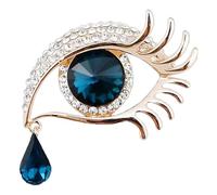 Spilla per gli occhi vintage Angel's Tears, elegante spilla a forma di occhio di , per donne, banchetti, eventi aziendali, gioielli per cappelli, abiti da sposa e occasioni
