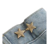 Spilla per pantaloni a stella senza cucire bottoni in vita bottoni Jean perni fibbia regolabile stringere pin jeans bottoni fibbia regolabile in vita, Misura unica, come descritto