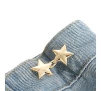 Spilla per pantaloni a stella senza cucire bottoni in vita bottoni jeans spille regolabili fibbia in vita stringere pin pantaloni stringitore regolabile Jean Pins