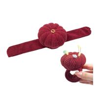 Spilla per polso - Accessorio per cucito a forma di , supporto elastico per aghi | Design con cinturino regolabile con anello, organizer per cucito compatto con cuscino morbido per artigianato