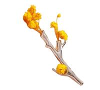 Spilla per vaso di fiori/bouquet di fiori, 16 pezzi, creativa e romantica, a forma di ramo essiccato, spilla da bavero per donne, artistica, color argento, ramoscello, vaso, vestito e gioielli