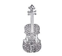 Spilla per violino da donna, versatile chitarra coreana con personalità creativa e strass pieno di diamanti | Spilla per strumenti musicali scintillanti con strass, Ans, Siehe Beschreibung, Vedi