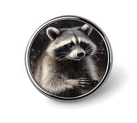 Spilla per zaino a forma di procione, spilla decorativa carina per donna, spilla da bavero da uomo per abiti, spille alla moda per cappelli, zaini, borse, giacche, camicie, abiti, revers - Circolari