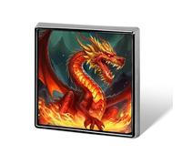 Spilla per zaino con il Re Drago in Fuoco, spilla decorativa carina per donne, spille da bavero da uomo per abiti, spille alla moda per cappelli, zaini, borse, giacche, camicie, abiti, revers - Quadra