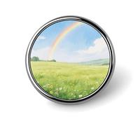 Spilla per zaino Field Under The Rainbow After The Rain, spilla decorativa carina per donna, spilla da bavero da uomo per abiti, spille alla moda per cappelli, zaini, borse, giacche, camicie, abiti, r
