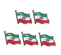 Spilla personalizzabile con emblemi patriottici iraniani con placcatura galvanica a prova per mostre culturali e uniformi da collezione, One Size, come descritto