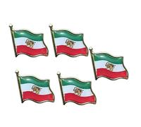 Spilla personalizzabile con emblemi patriottici iraniani con placcatura galvanica a prova per mostre culturali e uniformi da collezione, One Size, come descritto