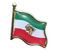 Spilla personalizzabile con emblemi patriottici iraniani con placcatura galvanica a prova per mostre culturali e uniformi da collezione, One Size, come descritto