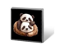 Spilla personalizzata a forma di panda addormentato e bradipo spilla da bavero per cravatta, abiti, accessori per matrimoni, compleanni, uomini e