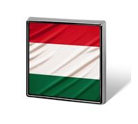 Spilla personalizzata con bandiera italiana per uomo e donna, spilla quadrata carina e divertente, comoda e sicura, in lega di alluminio, per abiti da sposa, accessori per feste